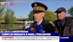 Préfet de police de Paris: "Nous allons patrouiller" pour éviter la reconstitution du camps Porte de la Chapelle