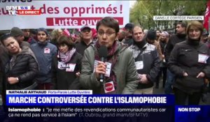 Nathalie Arthaud juge "légitime" la marche contre l'islamophobie à laquelle elle participe