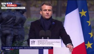 Emmanuel Macron: "Parce qu'il le faut nous continuerons, aujourd’hui comme hier, à défendre nos valeurs et à combattre nos ennemis"