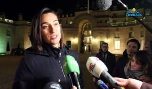 Fed Cup 2019 - Caroline Garcia à l'Élysée avec le Président Emmanuel Macron : "On dirait qu'on a vu le Père Noël"