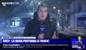 Dans la Drôme, les chutes de neige provoquent l'interruption du trafic ferroviaire entre Valence et Grenoble jusqu'à vendredi matin