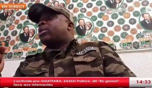 Actualités politique en Côte d'Ivoire : Le très prolixe activiste pro-OUATTARA, ZASSO Patrick, dit ''En global'' face aux internautes