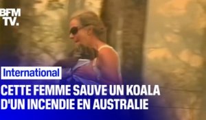 En Australie, cette femme a sauvé un koala qui s’est retrouvé piégé dans un feu de brousse