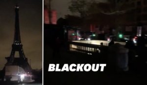 Les images de Paris dans le noir après une panne électrique