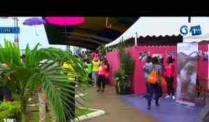 RTG / Mise en place du village rose pour la sensibilisation et le dépistage contre les cancers féminins des femmes participantes au marathon du Gabon