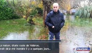L'Isle-sur-la-Sorgue : la maison de sa mère inondée