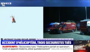 Intempéries: les trois secouristes tués lors d'un accident d’hélicoptère étaient "expérimentés" selon le chef du bureau de la communication de la Sécurité civile
