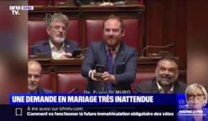 Ce député italien a fait sa demande en mariage... en pleine séance parlementaire