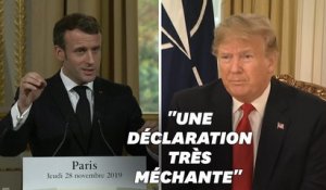 Sur l'Otan, Macron s'est montré "très irrespectueux", selon Trump