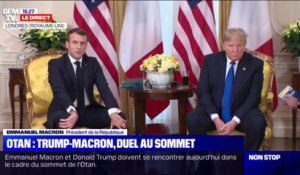 "Il nous arrive parfois de ne pas être d'accord" a reconnu Emmanuel Macron lors d'une rencontre avec Donald Trump