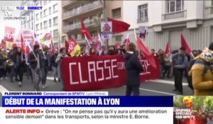 Les grévistes sont mobilisés à Lyon où la manifestation commence