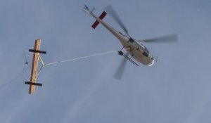 Travaux d'héliportage au col de la Schlucht