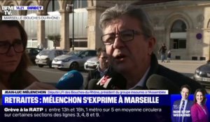 Retraites: Jean-Luc Mélenchon demande aux manifestants "d'être très vigilants à exercer une stricte non violence"