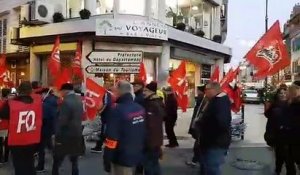 Vesoul : environ 450 manifestants réunis place Rénet