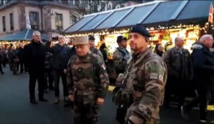 Le général Christian Bailly à la rencontre lundi soir des soldats engagés dans l'opération Sentinelle à Montbéliard