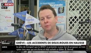 De plus en plus de parisiens utilisent les vélos en raison de la grève des transports et le nombre d'accidents s'envole dans la capitale !