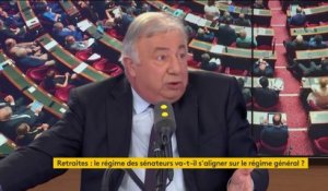 Les coupures du courant contre la réforme des retraites sont "inadmissibles", selon Gérard Larcher, président LR du Sénat