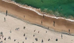 Beach shadows