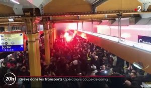 Grève : opération coup de poing dans les couloirs du métro parisien