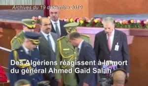 Algérie: des citoyens réagissent à la mort du général Ahmed Gaïd Salah