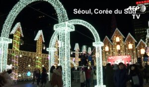 Séoul: le festival de Noël s'empare du centre ville