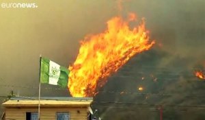 Chili : feux de forêt à Valparaiso