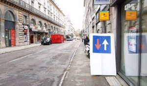 Déviation des bus Ginko rue de la République à Besançon