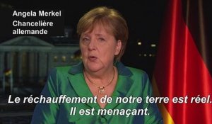 Il est "encore possible d'agir" contre le réchauffement climatique (Merkel)