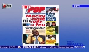REPLAY - Revue de Presse - Pr : MAMADOU MOUHAMED NDIAYE - 31 Décembre 2019
