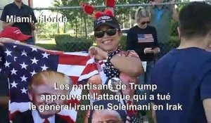 Les partisans de Trump approuvent l'attaque tuant le général iranien Soleimani