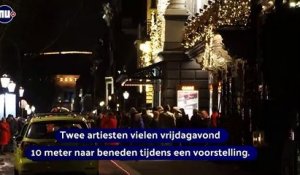 Deux artistes de cirque ont chuté de 10 mètres devant le public lors d'un spectacle qui se tenait hier soir au Théâtre royal Carré à Amsterdam