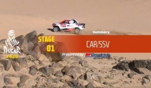 Dakar 2020 - Stage 1 (Jeddah / Al Wajh) - Car/SSV Summary