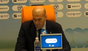 Supercoupe d'Espagne - Zidane : "Je suis heureux de la performance de tout le monde"