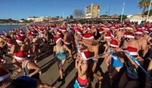 La Seyne : 500 baigneurs fêtent la Nouvelle année aux Sablettes