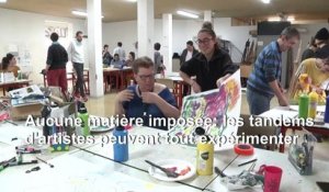 A Mulhouse, l'art comme point de rencontre entre étudiants et handicapés