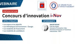 Concours d’innovation i-Nov du PIA ADEME pour PME et start-ups