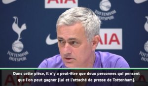 22e j. - Mourinho : "Seulement deux personnes pensent que l'on peut gagner"