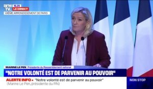 Marine Le Pen: "Notre devoir est de réfléchir et de construire la politique pour demain"