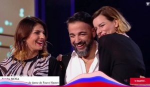 Sandra et Fred Mosa avec Fauve Hautot dans le divertissement de TF1 "La chanson secrète"