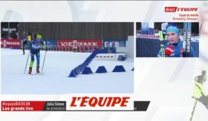 J. Simon «Une assez bonne course» - Biathlon - CM (F)