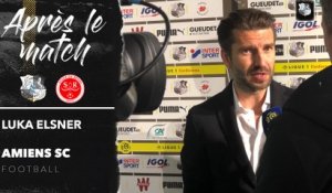 Après le match Amiens SC - Stade de Reims - Luka Elsner