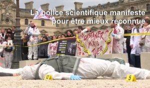 La police scientifique manifeste à Paris pour "un vrai statut"