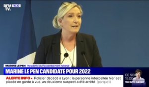 Marine Le Pen annonce vouloir être candidate pour l'élection présidentielle de 2022