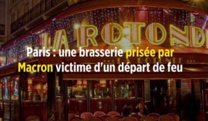 Paris : une brasserie prisée par Macron victime d'un départ de feu