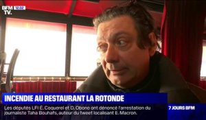 "Les pompiers ne pouvaient pas rentrer, il y avait trop de fumée." Le gérant de "la Rotonde" témoigne après l'incendie du restaurant