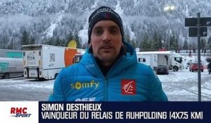 Biathlon : "Un message fort avant les Mondiaux" espère Desthieux après la victoire des Bleus