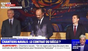 Édouard Philippe réagit à la commande de 2 milliards d'euros de navires de plaisance à la France