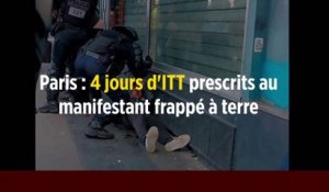 Paris : 4 jours d'ITT prescrits au manifestant frappé à terre
