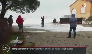 Tempête Gloria - Les Pyrénées-Orientales restent en vigilance orange - 1.000 foyers toujours sans électricité à la mi-journée - Vidéo