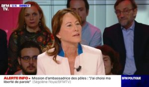Ségolène Royal: "Je ne tape pas sur Emmanuel Macron, je dis ce que j'ai à dire"